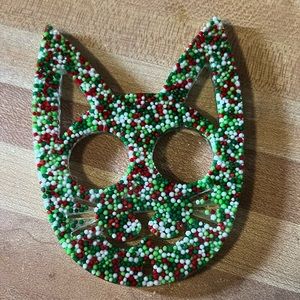 Cat Keychain self defense (Christmas Sprinkles) - NEW